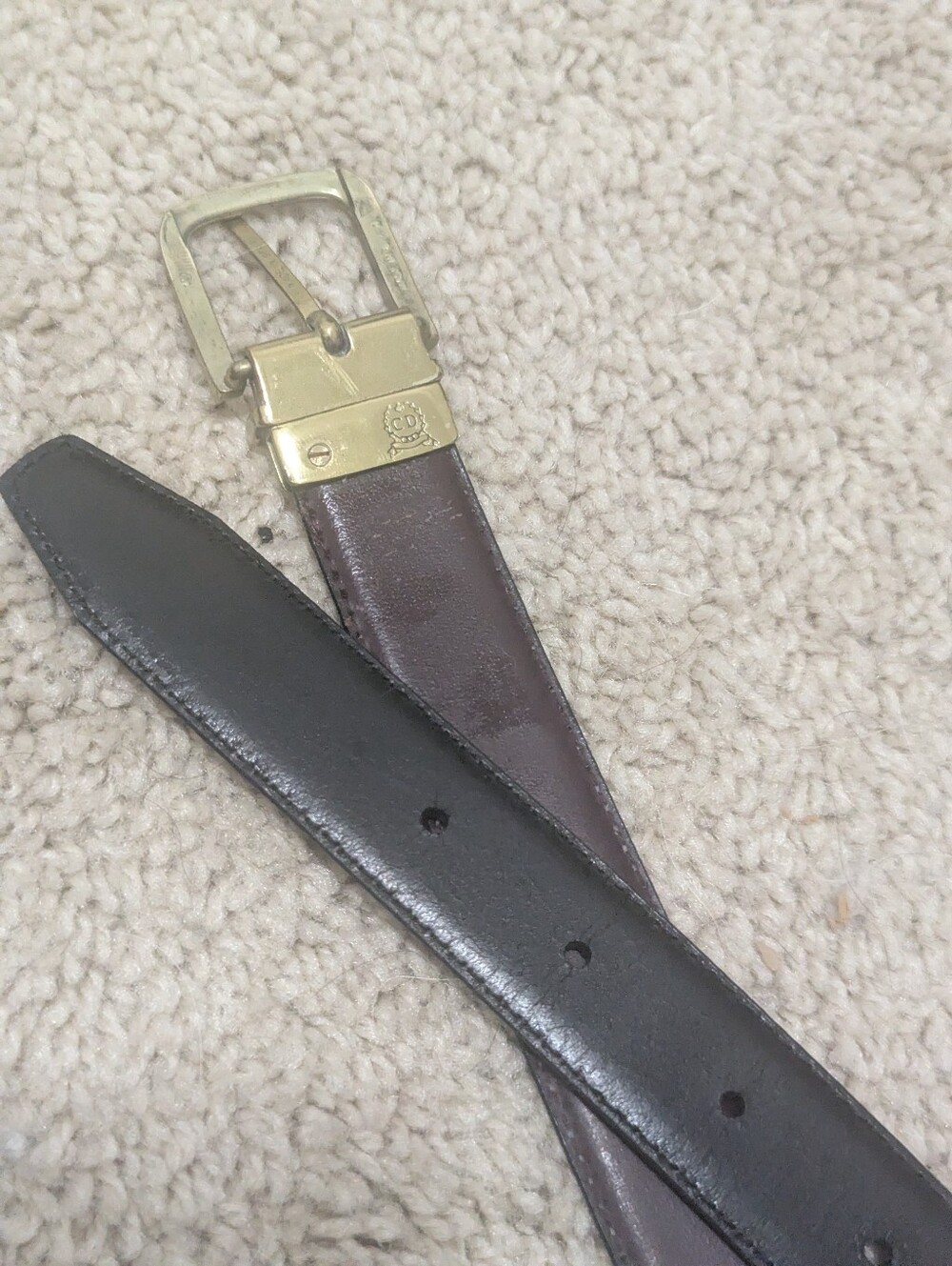 Vintage Christian Dior Reversible Belt